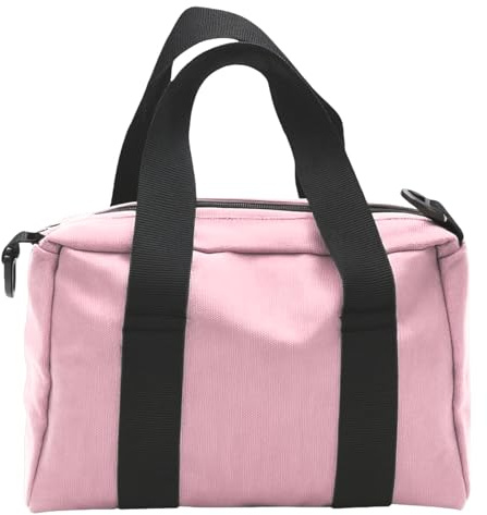 BLIRITEL 16 Inch Wide Mouth Tool Bag, Heavy Duty Canvas Tool Storage Bag, Large Capacity Handbag, Multi-function Tool Organizer Tote Bag for Storage Wrenches Pliers (Pink, 16 Inch)