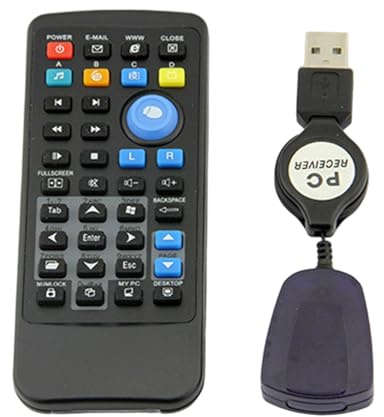 Xuancai Media Remote Control Keyboard Center Controller USB Receiver For Laptop PC Systems Plug And Play PC Controller