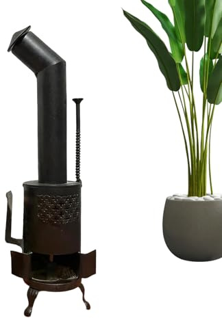 JINGLING Horno para casa de muñecas, decoración rústica de 28 centímetros para casa de muñecas, decoración de chimenea en miniatura, para coleccionistas, vitrina, mesita de noche, aparador