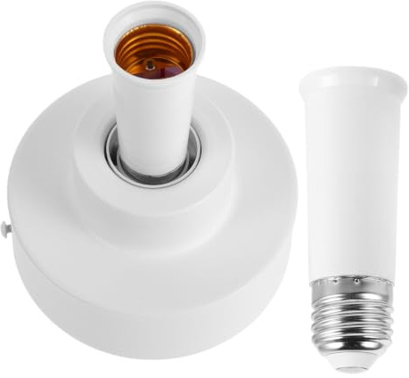 Tofficu Extensor De PortaláMparas Para Ventilador De Techo E26 E27 | InstalacióN FáCil, Mejora La IluminacióN, Dormitorio U Oficina, Incluye Base Y Tornillos