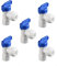 PureSec 2017 BV3814 quick fitting 90 degree elbow female NPT shut off Ball valve for tubing OD 3/8used for reverse osmosis system water storage tank(Pack of 5)