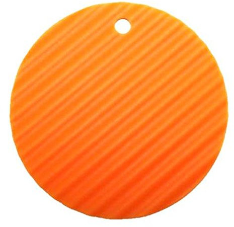 Cook line Silikon Topflappen/Topfuntersetzer Rillen rund (orange)
