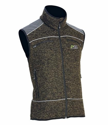 PSS Strickweste X-treme Nordic Grün meliert Größe S