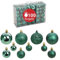 WOMA Christbaumkugeln Set Grün & 22 weiteren Farben - 50er & 100er Weihnachtskugeln Set - Weihnachtskugeln Kunststoff - Weihnachtsbaum Deko & Christbaumschmuck