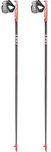LEKI Flash Carbon Länge 105 cm, anthrazit/weiß/neonrot
