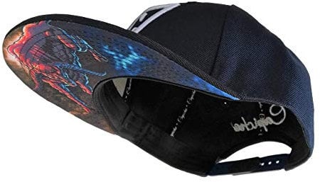 Capiche [99+ VARIATIONEN] Snapback Cap - Kappe - Baseball - Mütze - Herren - Dunkelblau - Büffel - Stier - Tier - Hörner - [Strong Animal] The Buffalo