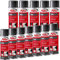 Alfa 3630 Peinture en spray haute brillance à base de résine nitro combinée de haute qualité en couleurs RAL 9005, noir profond, 3 x 400 ml, pour l'intérieur et l'extérieur à haut pouvoir couvrant