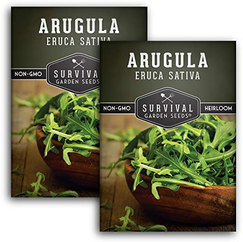 Arugula Seeds for Planting - Survival Garden Seeds (2 Pack)