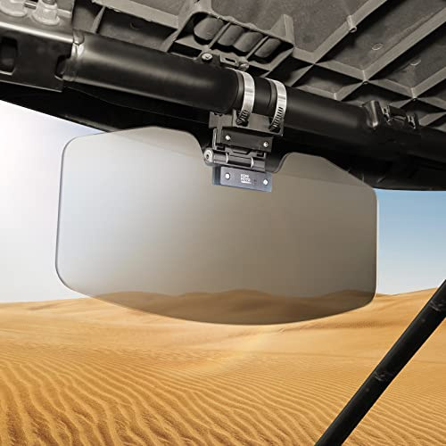 KEMIMOTO Visera Solar UTV para Barras antivuelco de 1.5 a 2 Pulgadas, Lado X Lateral con Parabrisas, Compatible con Polaris RZR 1000 XP Ranger General Can Am Defender Maverick X3 Pioneer 1000,