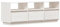 vidaXL TV Schrank Lowboard TV Möbel Tisch Board Sideboard Fernsehtisch Fernsehschrank HiFi-Schrank Weiß 140x37x50cm Massivholz Kiefer