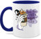 Tasse Tassen 325ml - Halloween - Hocus Pocus - I need Coffee to Focus - Kaffee Kürbis Zimt to-go - 325 ml - Dunkelblau - mit halloween-tasse haloween outfits hocus+pocus haferl mug hellowee pott