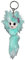 Schlüsselanhänger Ayumi be You Fun Tanoshimi 16 cm - türkis blau Plüschtier Anhänger - Schlenker Puppe Schlenkerbeine - Gothik kleine Fee - japanisch Spaß..