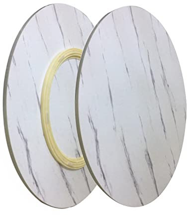 WORDFUN Grande Piatto Girevole in Legno 50cm/60cm/70cm Vassoio Rotante Rotondo Addensato, Piatto di Servizio Centrotavola per Tavolo da Pranzo, Vassoio Girevole