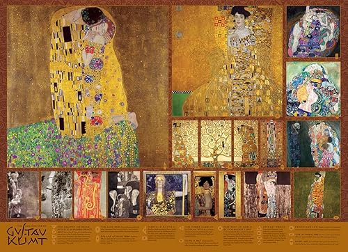 Cobble Hill 1000 Teile Puzzle – Das goldene Zeitalter des Klimts – Musterposter im Lieferumfang enthalten