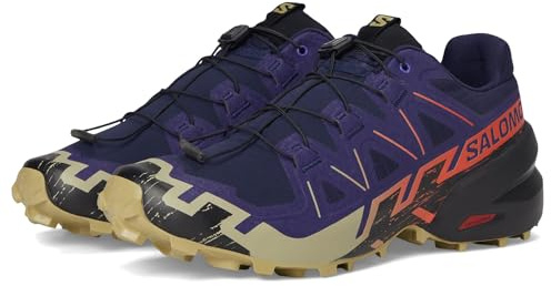 SALOMON Speedcross 6 Trail Running Shoes, Lapis Blue Ibiza Blue White, 9.5 UK
