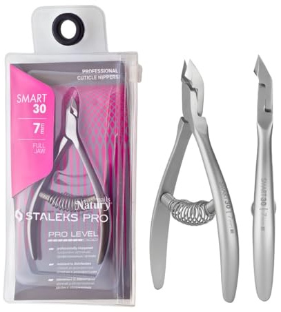 STALEKS PRO by Natury Nails Profi Nagelhautzange 7mm Edelstahl (Smart 30-7mm)