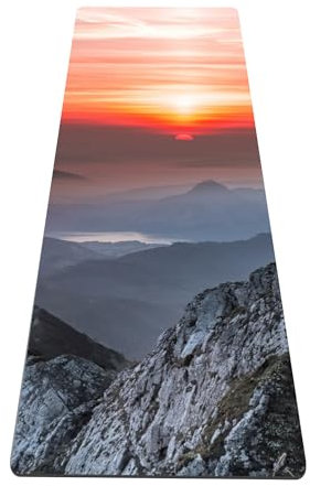 Fiita Yogamatte Sportmatte Fitnessmatte Gymnastikmatte Gepolstert Rutschfest für Fitness, Pilates Yoga Matte 183x 61x 0.6 cm Extra-breit Extra-dick Yoga Matte Rutschfest Yoga Pilates (72''x 24'')