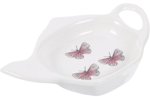 DEARMAMY Tea Spoon Rest Ceramic Tea Bag Holder, Teapot Shaped Teabag Coaster Tray Seasoning Dishes Salad Soy Dipping Bowls Spoon Rests Holder Snack Plate for Sauce Dessert Tea Holder