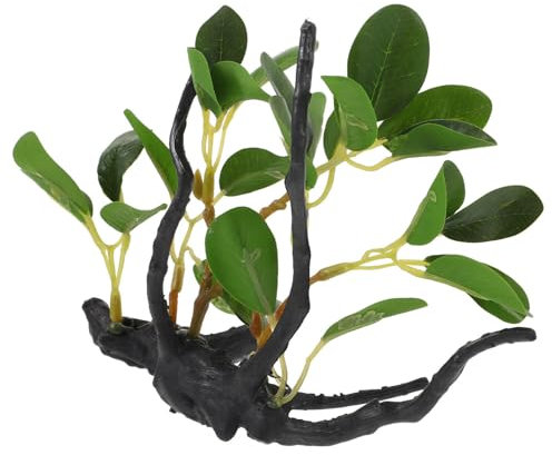 POPETPOP Reptilien-Kunstpflanzen Realistische Künstliche Kunststoffpflanzen Für Aquarien Amphibien Lebensraum Versteck Tankzubehör