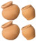 VANZACK 4Pcs Mini Terracotta Succulent Pots - Small & Large Round Plant Nursery Pots for Tiny Plants, Space-Saving Ceramic Flower Breeding Containers