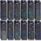 24 Blatt Hologrammfolie Aufkleber Selbst Gestalten Scrapbook Stickers Holographic Sticker Selbstklebend Stern Herz Schmetterlings Aufkleber Holographische Sticker für DIY Scrapbook Tagebuch