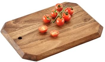 KESPER Tabla de cortar, material: madera de acacia, dimensiones: 28 x 20 x 1,5 cm, color: marrón, 29150