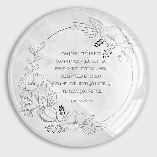 May The Lord Bless You And Keep You Let The Shine Upon Lord Glass Strong Magnetic Refrigerator Magnet Fridge Sticker,Quotes Whiteboard Magnets Fridge Magnets for Kitchen Office Whiteboard Classroom