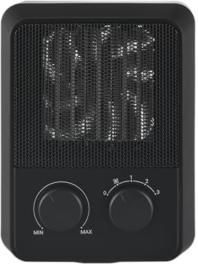 BEKO Termoventilatore da tavolo RHP5320B, 2000W, 4 Velocità, Nero