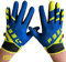 F33L SR3 Diamond Sim Racing Guantes - Azul/Amarillo (Mediano)