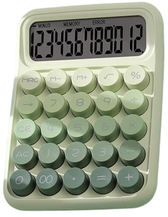 Cute Aesthetic Calculator | Large Button Ergonomic Design | Anti-Slip Mechanical Calculator for Easy Use in Offices, Homes, and Schools | Stylish Desktop Accessory for Fun Calculations