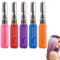 5 Stück Temporäre Haarfarbe Kamm Set, Haarkreide Kamm, Sofort Haarfarbe Farbstoff, Temporäre Haar Wimperntusche, Waschbar Haarfarbe Kreide, Regenbogen Haar Wimperntusche Für Geburtstag Cosplay DIY