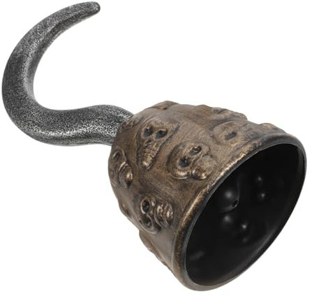 LIFKOME Piratenhaken Halloween-schmuck Piratenparty Vintage Hakenstütze Piraten-Accessoires Für Herren Zubehör Für Piratengeburtstage Halloween- Party-Performance-Hooks PVC Golden