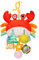 Accevo Baby Crab Pull Seil hängende Spielzeug, Baby Rasseln, Baby Kauspielzeug mit Spiegel für Kleinkinder Bett Kinderwagen Autositz Bar für Babys Geschenke Jungen und Mädchen