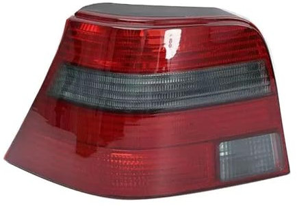 COOKENG Set Rückleuchten für Golf 4 1998-2008 Rücklicht Warnung Bremslicht Blinker Auto Rücklicht Set Lampengehäuse Autozubehör,Left-schwarz