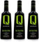 Quattrociocchi OLIVASTRO Olio Extra Vergine di Oliva - Prodotto 100% Italiano - 3 Bottiglie da 500 ml -
