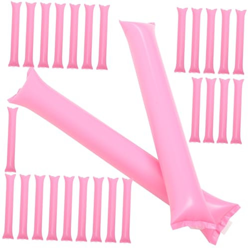 Kisangel 40piezas Palos Inflables De Plástico para Animar y Hacer Ruido Eventos Deportivos Palos De Porristas Inflables Varitas De Fiesta para Estadios