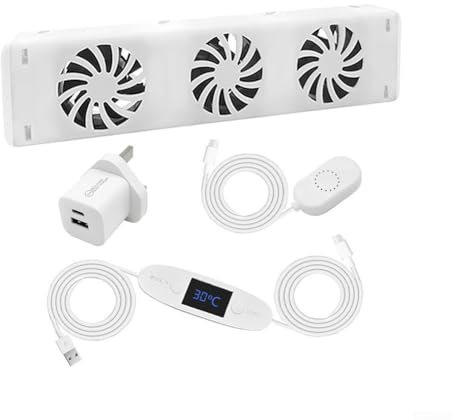 MXRV P01 3 Radiator Fan, Smart Radiator Fan Booster Extension Set, Ventilator Heater Booster, Improve Heating Efficiency Save Energy(Mono-set)