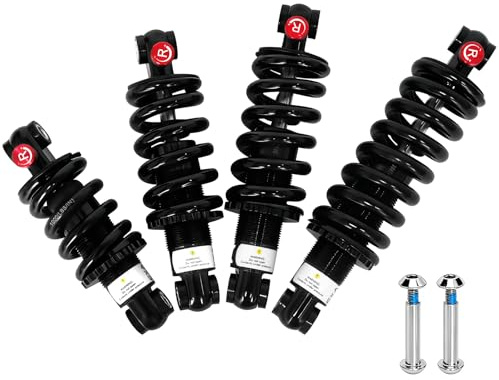 MTB Rear Shock Absorber, Spring + oil Shock Absorber,Adjustable Damping,Spring Suspension for MTB/e-bike/scooter 125 mm/150 mm/165 mm/190 mm 550 lbs/1000 lbs/1500 lbs (125MM, 1000LBS)