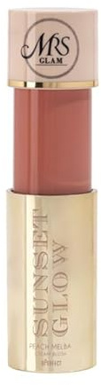 BPerfect x Mrs Glam – Sunset Glow Cream Blush – Peach Melba – Soft Matte Peach – 10ml