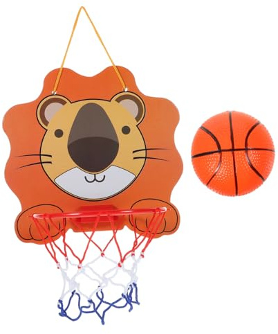 OFFSCH Lifting Shot Frame Toys Mini Basketball Hoop for Boys and Girls Home Office Bedroom Game Toys Cartoon Basketball Plaything