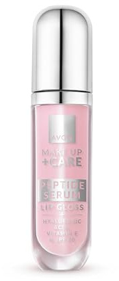 AVON Lipgloss mit Peptid-Serum, feuchtigkeitsspendend und aufpolsternd mit Hyaluronsäure SPF 20 UVA UVB Vitamin E für glänzende, pflegende und geschützte Lippen, Farbe Fresh Glaze