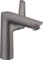hansgrohe Wasserhahn Talis E (wassersparende Armatur mit Auslauf Höhe 150mm und Zugstangen-Ablaufgarnitur) Brushed Black Chrome