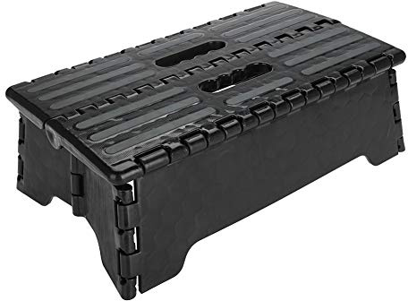 Klappbarer Tritthocker Klappstufen Mehrzweck Klapphocker 13 cm (5,1 Zoll) Höhe Tragbarer Rutschfester Kunststoff Küchenhocker bis 300 kg für Erwachsenen