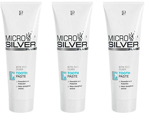 3x Microsilver Plus Zahncreme * antibakteriell, regulierend, stabilisierend * 3x 75ml