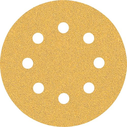 Bosch Professional 5x Expert C470 Sandpaper (for Hardwood, Paint on wood, Ø 115 mm, Grit 60, Accessories Random Orbital Sander)