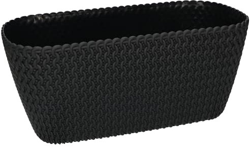 KOTARBAU® - Fioriera ovale da 300 mm, colore: antracite, per balconi e interni moderni