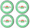 Silver Buffalo Friends Central Perk Checkerboard Logo 10-inch Melamine Dinner Plates | Set of 4