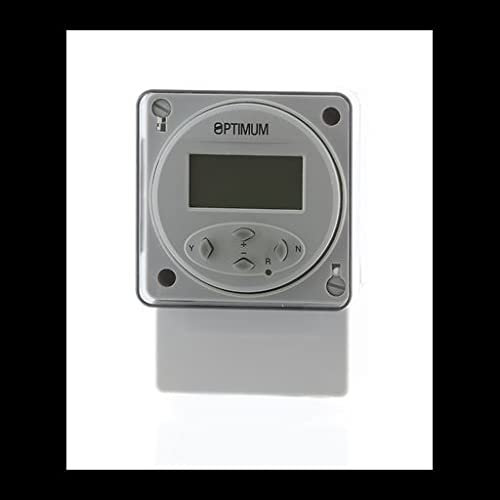 Optimum Digitaler 24-Stunden-/7-Tage-Zeitschalter, weiß, 55 × 72 × 103 mm