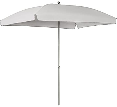 Dehner Sonnenschirm Keros, 266 x 255 x 170 cm, Stahl/Polyester, grau