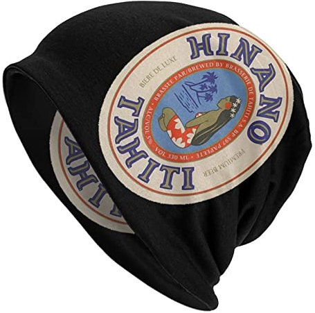 DJNGN Kompatibel mit Hinano Tahiti Beanie Mütze Warme Strickmütze für Männer Frauen, Unisex Slouchy Skull Cap Skimütze Wintermütze Pullover Mütze Chemo Mütze Geschenk